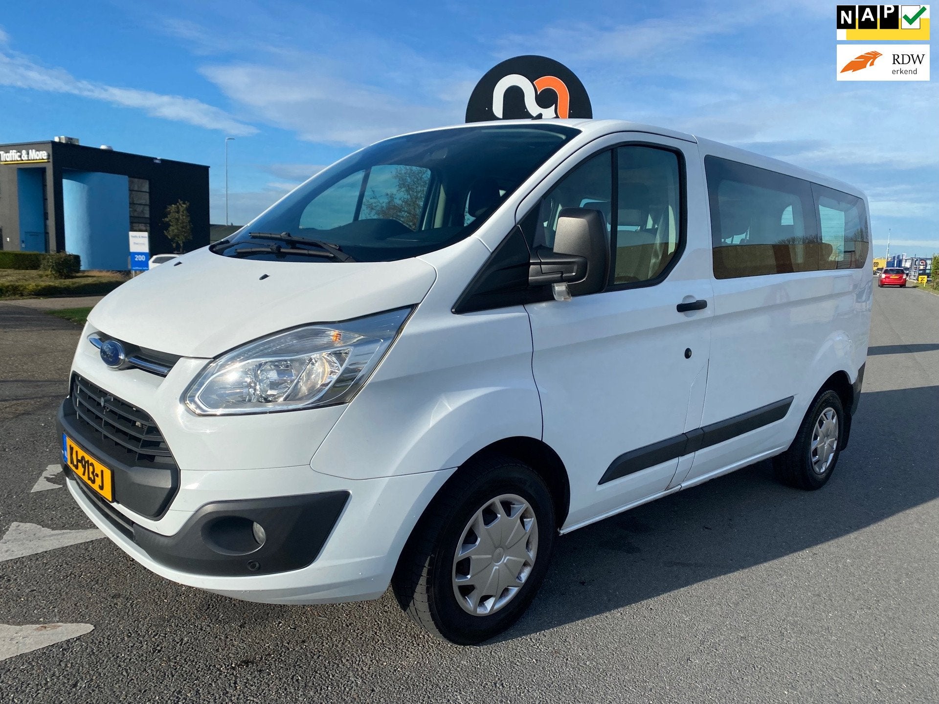 Ford Transit Custom 2016 * KOMBI * PERSONENBUS * 9 PERSOONS, Voorwielaandrijving, Wit, Origineel Nederlands, Bedrijf