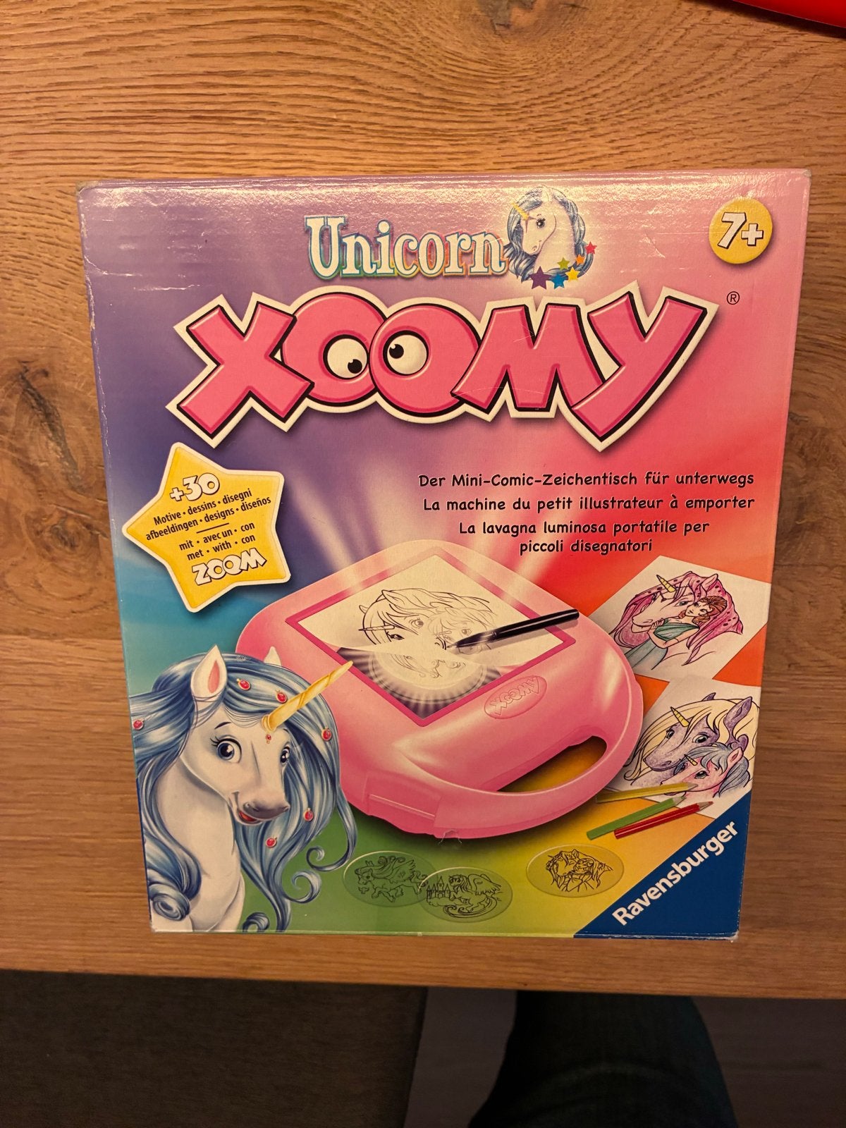 Xoomy Unicorn Mini-Comic-Tekentafel Ravensburger, Ophalen of Verzenden, Zo goed als nieuw, Knutselen, Met licht