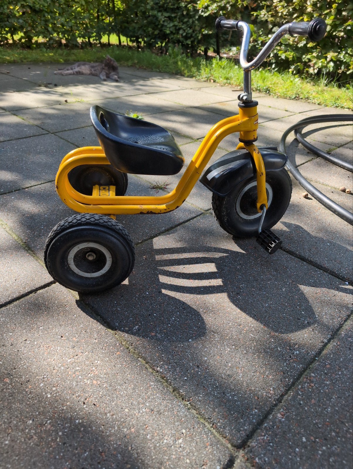 Gele driewieler voor kinderen - Gebruikt maar stevig, Ophalen of Verzenden, Gebruikt