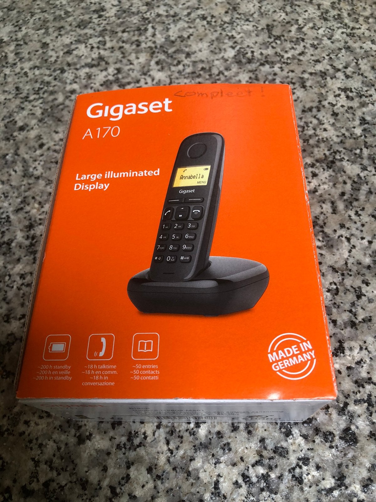 Gigaset A170 type Annabella, Ophalen of Verzenden, Zo goed als nieuw, 1 handset, Stralingsarm