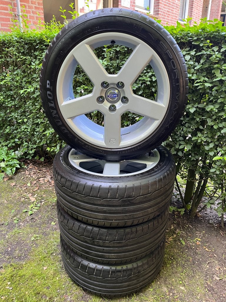 Set origineel Volvo R velgen pegasus 17inch S60 V70 S80 850, Ophalen, Gebruikt, Banden en Velgen, 17 inch