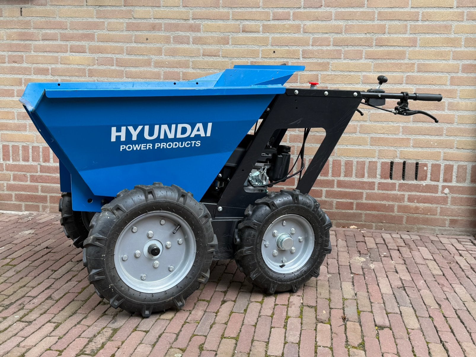 Als nieuw! HYUNDAI Mini dumper Gemotoriseerde Kiep Kruiwagen, Tuin en Terras, Kruiwagens, Ophalen, Zo goed als nieuw, Elektrisch