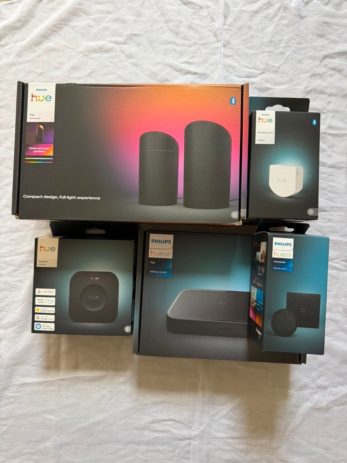 Philips Hue Smart Verlichting Bundel - Nieuw, Led-lamp, Philips Hue, Instelbaar wit, E14 (klein)