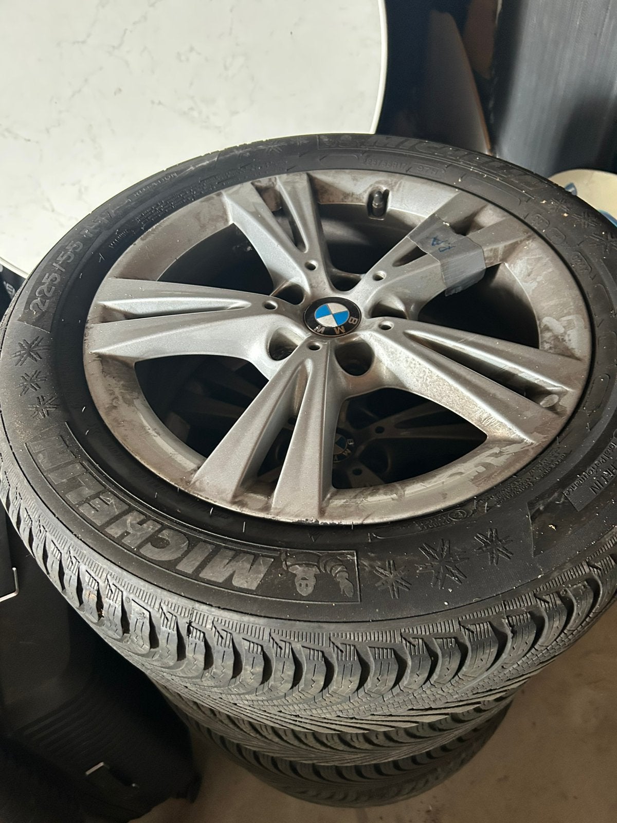 Bmw X1 velgen met winterbanden, Ophalen