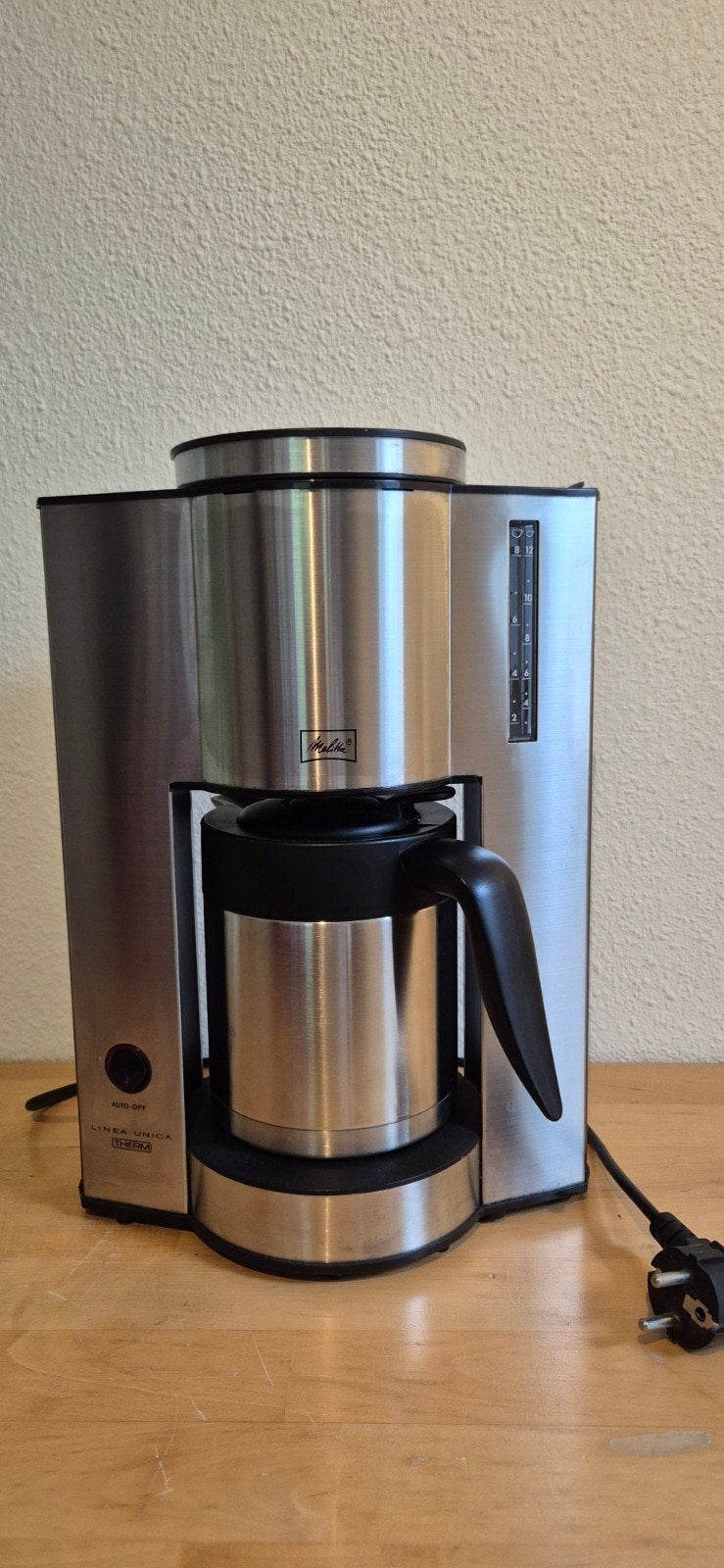 Melitta Linea Unica Therm koffiezetapparaat, Gebruikt, 10 kopjes of meer, Koffiemachine, Gemalen koffie