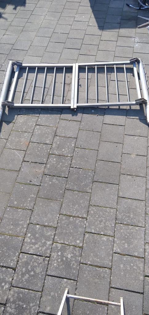 Tuin hek, dubbele poort, Ophalen, Gebruikt, IJzer, Spijlenhekwerk