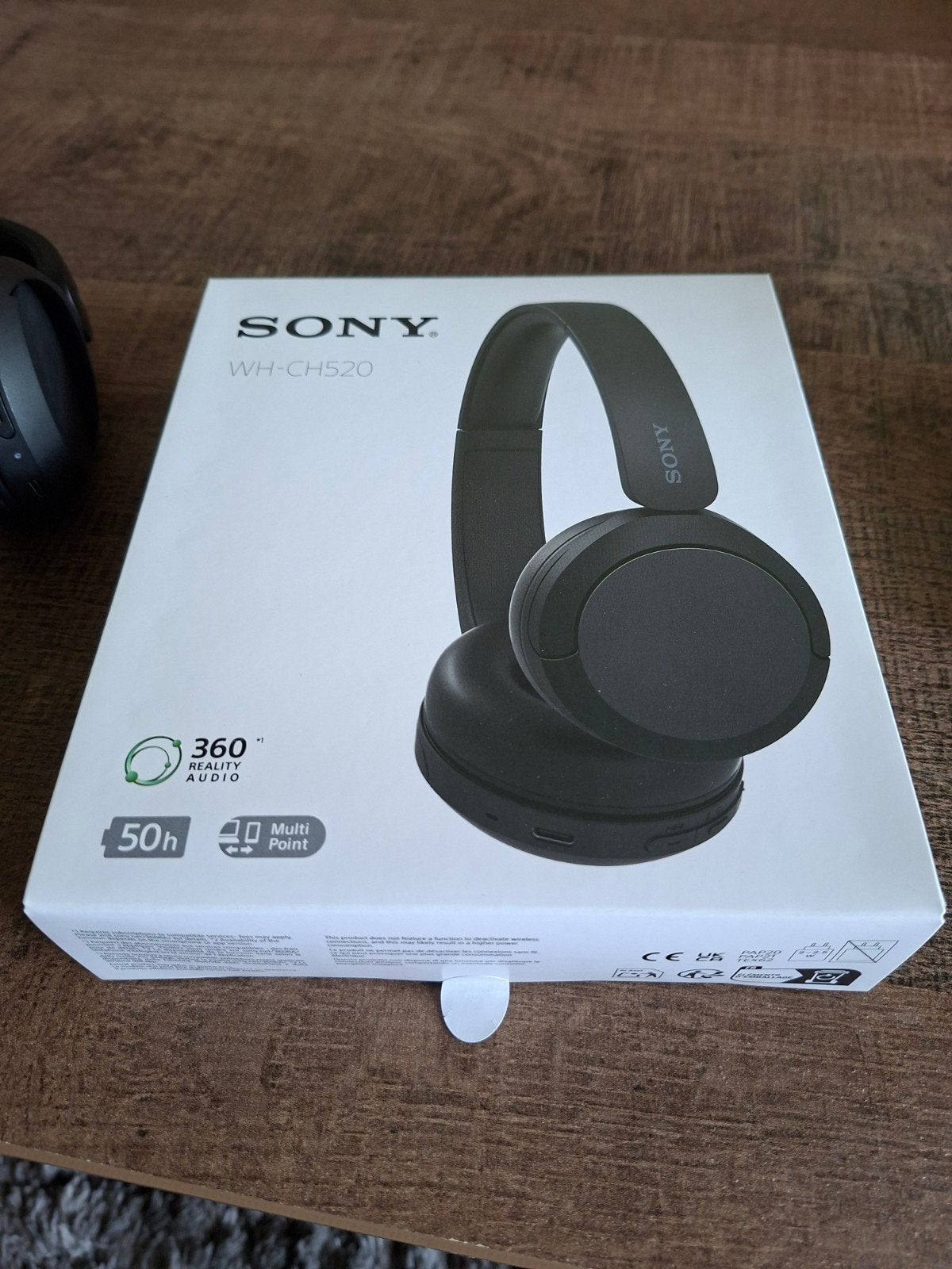 Sony WH-CH520 Draadloze On-ear Koptelefoon Zwart