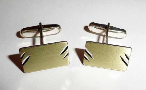 Manchetknopen Verguld 925 zilver, Verzenden, Zo goed als nieuw, Zilver, Verguld
