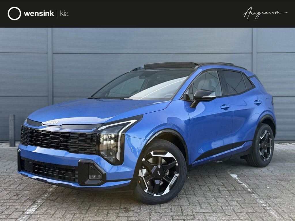 Kia Sportage 1.6 T-GDi Hybrid GT-Line Snel Leverbaar | Head-, Auto's, Kia, 4 cilinders, Blauw, Nieuw, Hybride Elektrisch/Benzine
