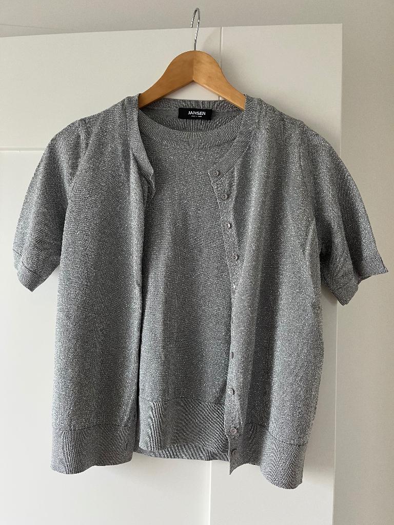 Vest en topje Juffrouw Janssen maat 36/38, Overige kleuren, Verzenden, Zo goed als nieuw, Maat 36 (S)