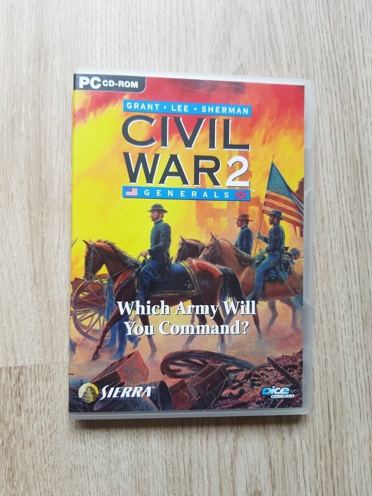 PC spel getiteld: Grant, Lee, Sherman Civil War 2 generals", 1 speler, Verzenden, Zo goed als nieuw, Vanaf 12 jaar