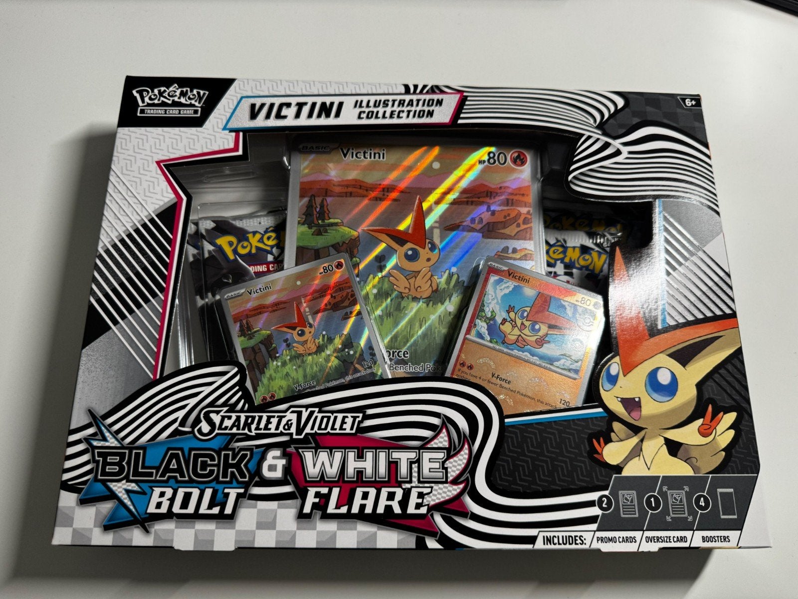 Black Bolt & White Flare Victini Illustration Collection, Ophalen of Verzenden, Nieuw, Overige typen