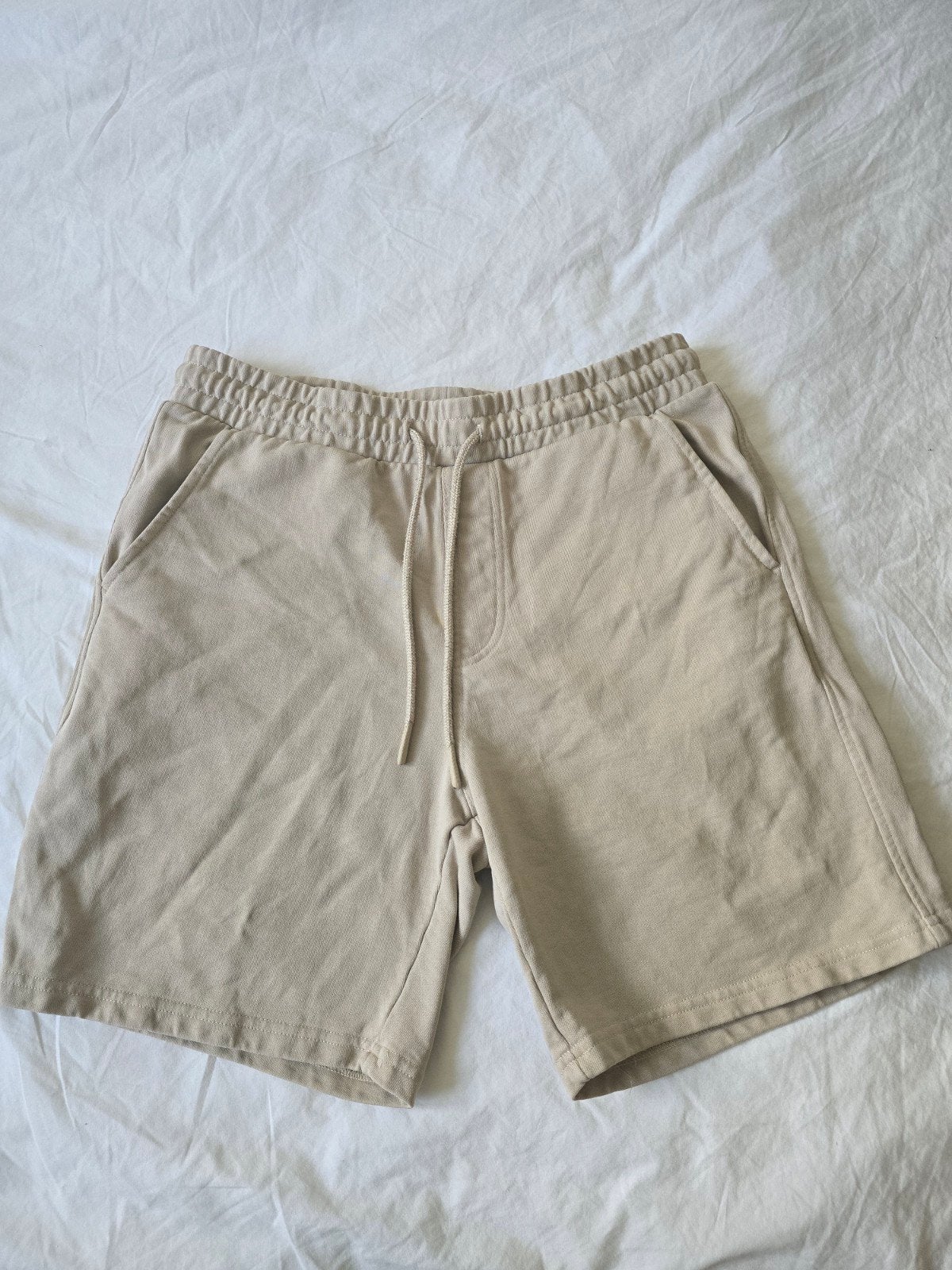 Sweatshort M beige, Kleding | Heren, Hema, Maat 48/50 (M), Beige, Ophalen of Verzenden