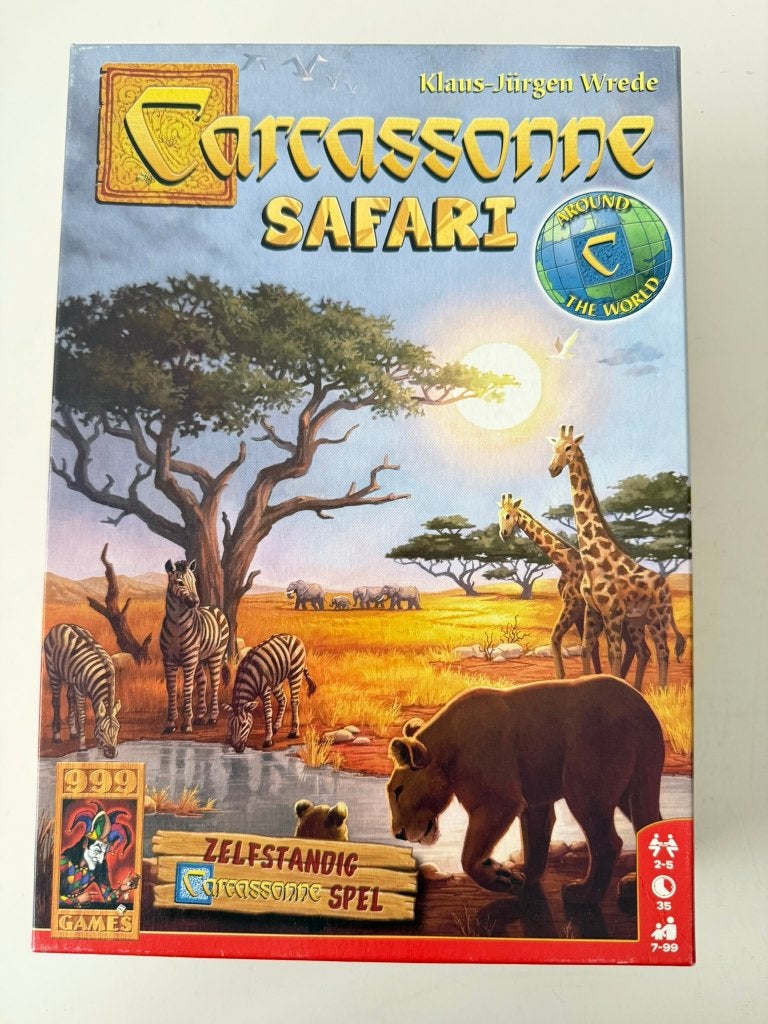 Bordspel, spel Carcassonne Safari / 999 Games, Hobby en Vrije tijd, Gezelschapsspellen | Bordspellen, Ophalen of Verzenden, Zo goed als nieuw