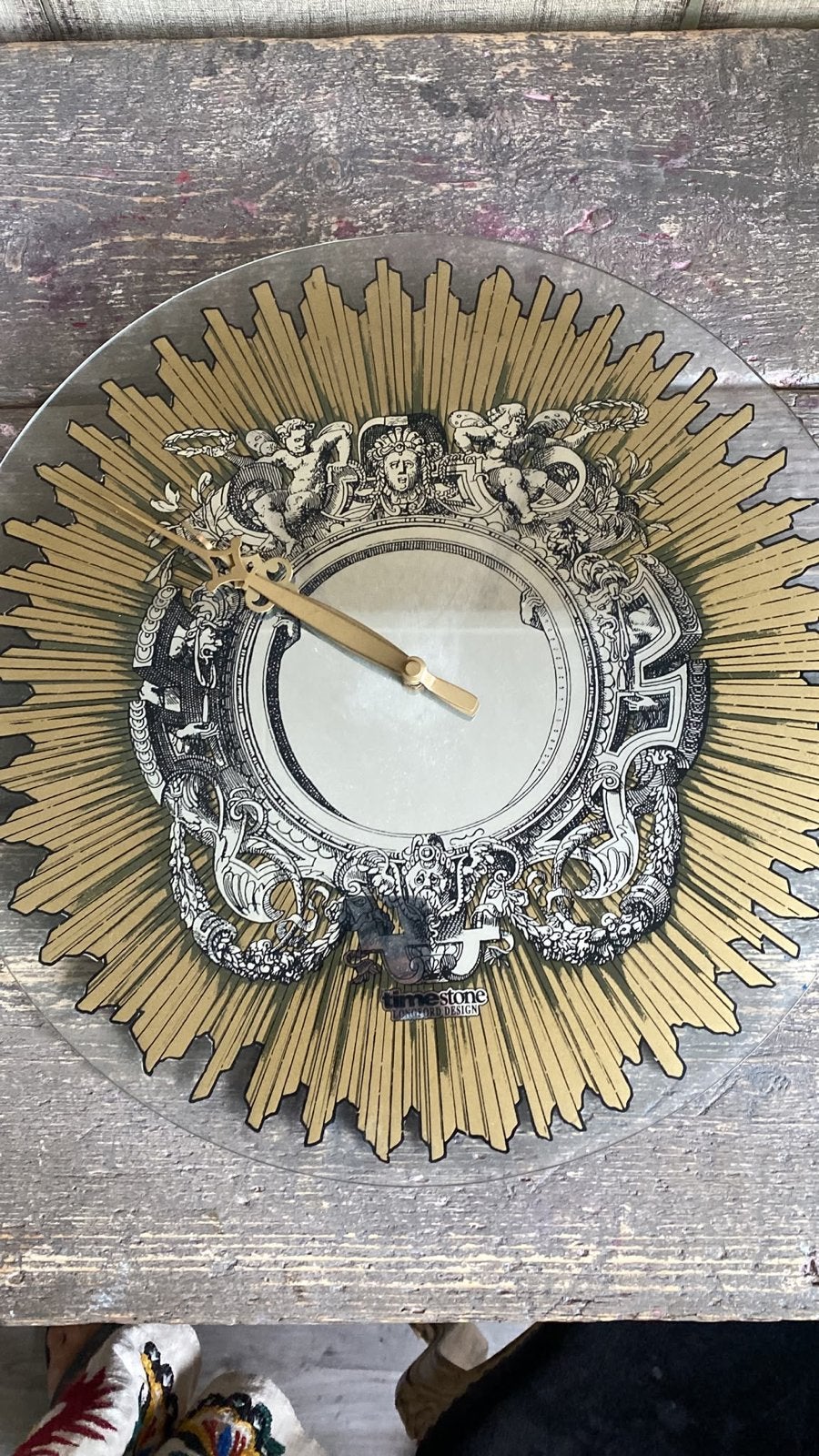Timestone Longford Design Wandklok met Barok Engelen, Ophalen of Verzenden