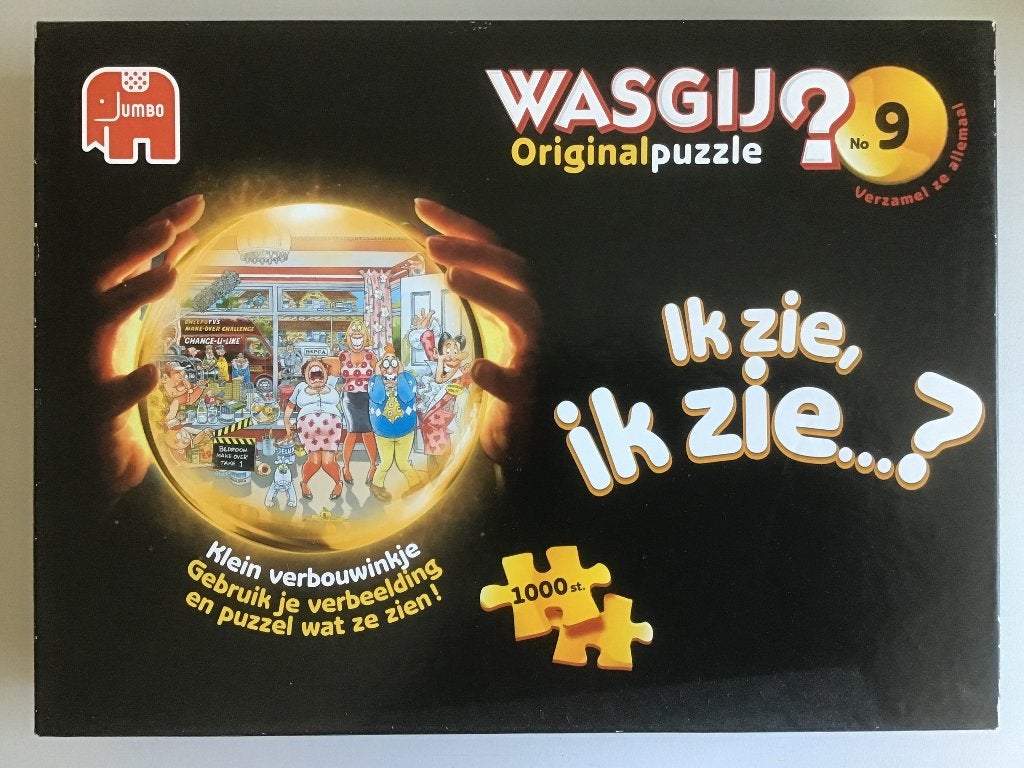 4x Wasgij puzzels van 1000 stukjes, Ophalen, 500 t/m 1500 stukjes, Gebruikt, Legpuzzel