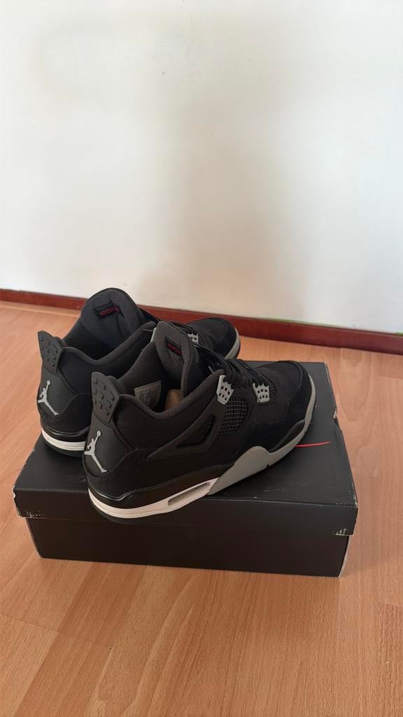 Nike Air Jordan 4 - Black Canvas - 45, Kleding | Heren, Schoenen, Ophalen, Zwart, Sneakers of Gympen, Gedragen