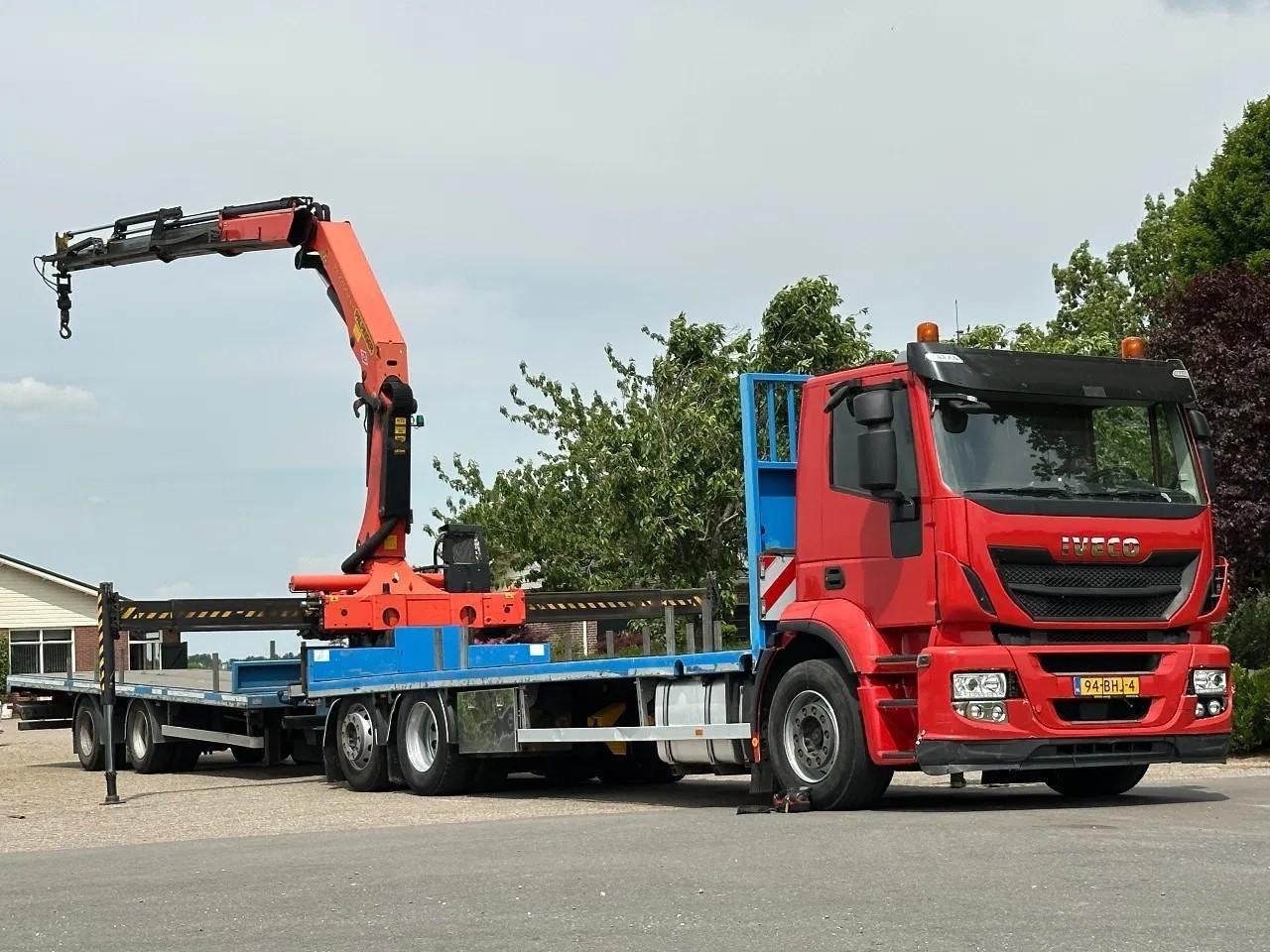 Iveco Stralis 420 !KRAAN/CRANE/GRUE/ Palfinger 22TM! RADIO R, Auto's, Vrachtwagens, Euro 6, Iveco, Origineel Nederlands, Bedrijf