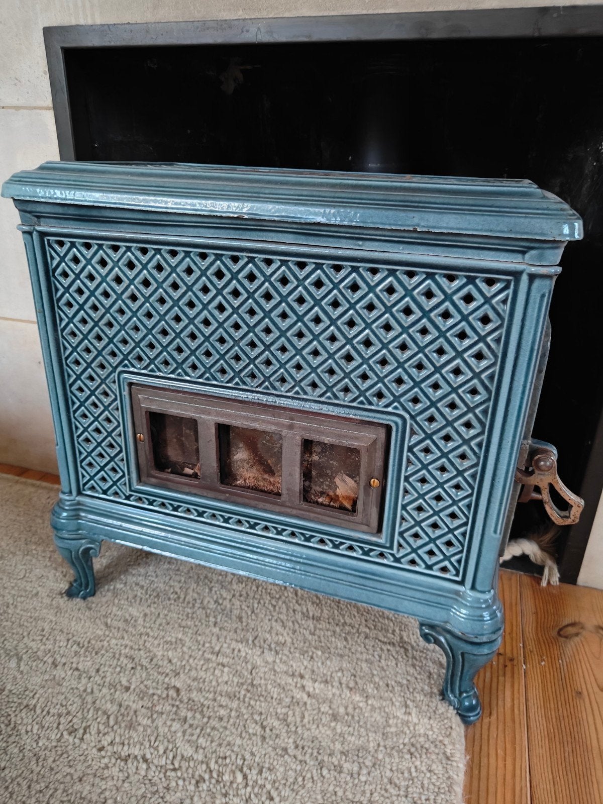 Antique Le Forestier Kachel/Stove, Huis en Inrichting, Ophalen, Vrijstaande haard