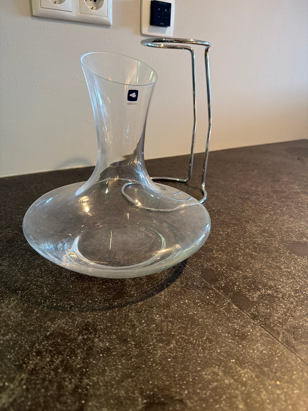 Leonardo Decanteer Karaf met Droogrek, Ophalen, Zo goed als nieuw, Glas