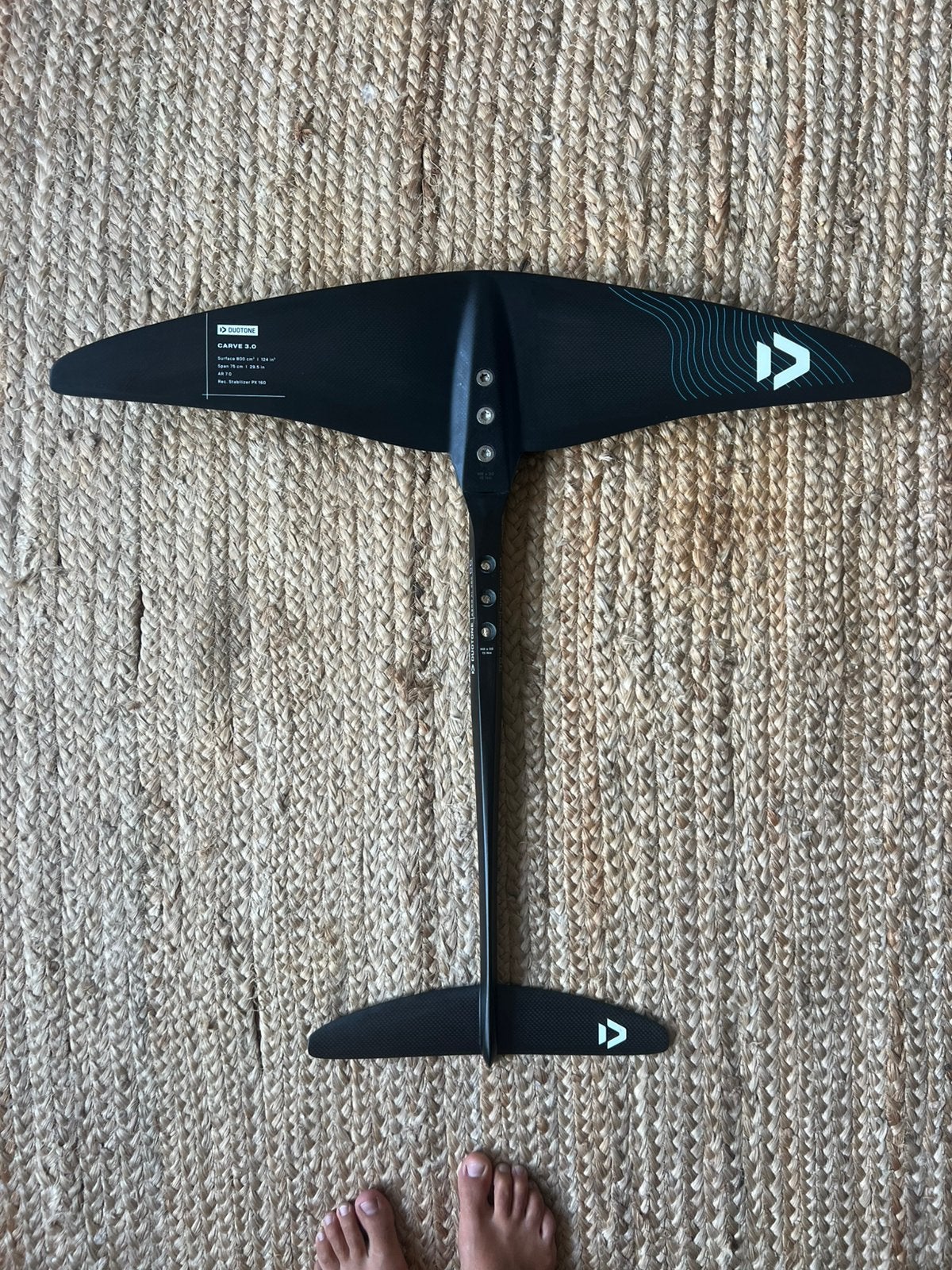 Duotone Carve 3.0 Foil Set - Zo goed als nieuw, Watersport en Boten, Windsurfen, Ophalen of Verzenden, Zo goed als nieuw, Geschikt voor foilen