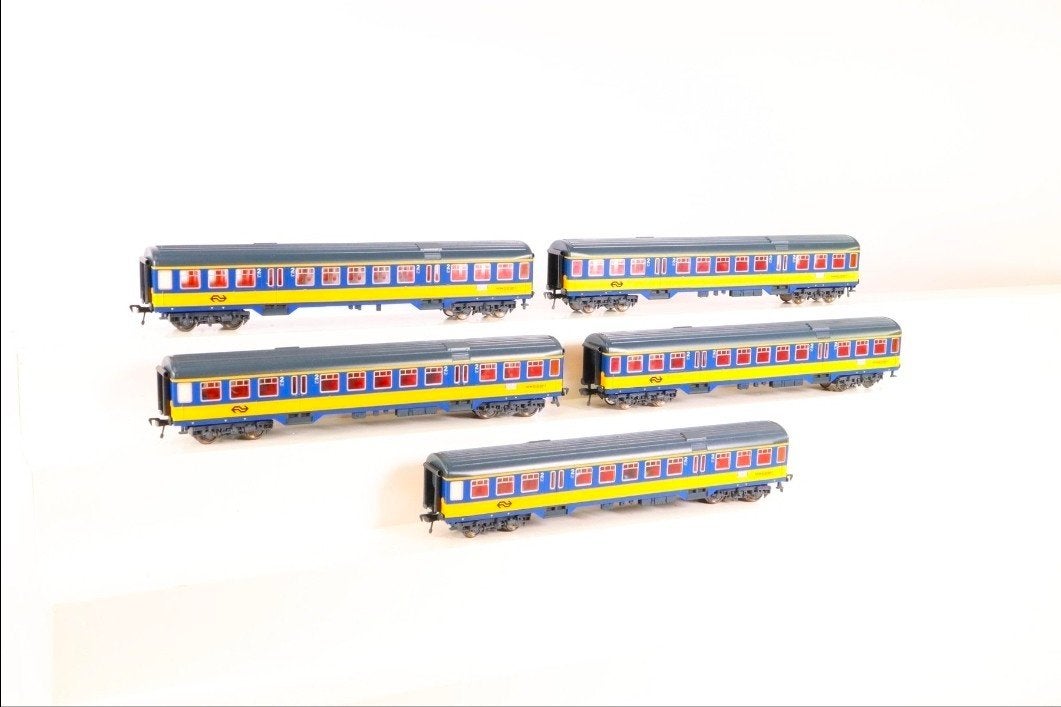 Fleischmann H0 - 5656 - Passagiersrijtuig - 5 stuks, Gebruikt, Gelijkstroom, Fleischmann, Wagon