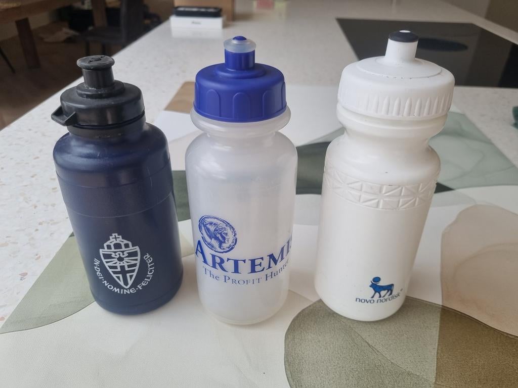 Set van 3 bidons - diverse merken, Ophalen, Gebruikt