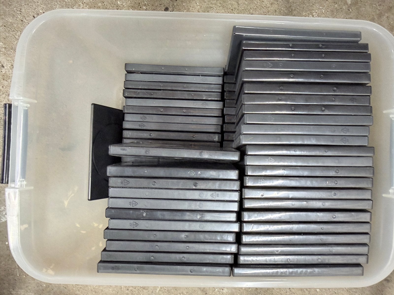 Partij lege DVD/CD hoesjes - 50+ stuks, Cd's en Dvd's, Alle leeftijden, Ophalen of Verzenden, Gebruikt