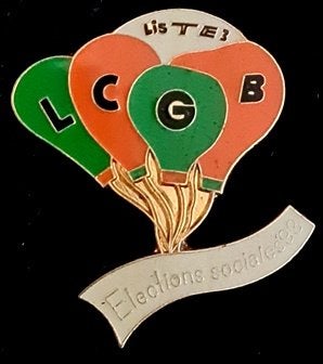 LCGB Elections ballon pin, Verzenden, Nieuw, Transport, Speldje of Pin