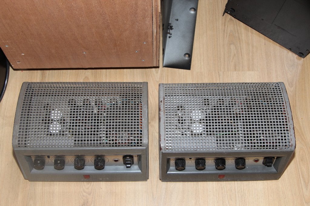 Philips buizenversterker set EL6411/01 (2x mono) EL81, Ophalen, Versterker