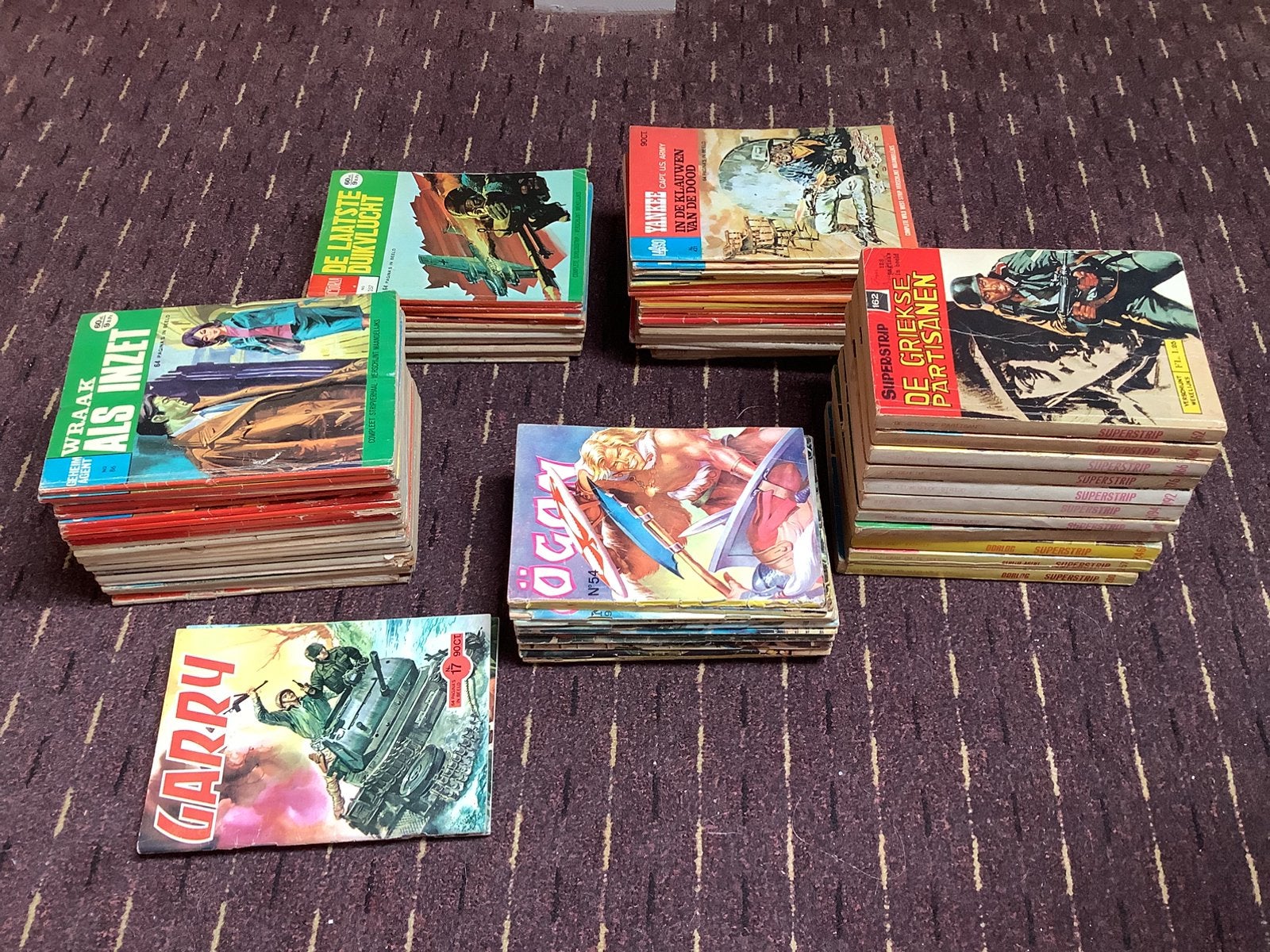 Diverse 75x mini comic pulp strips Oorlog, Western Lasso e.d, Meerdere comics, Ophalen of Verzenden, Gelezen, Europa