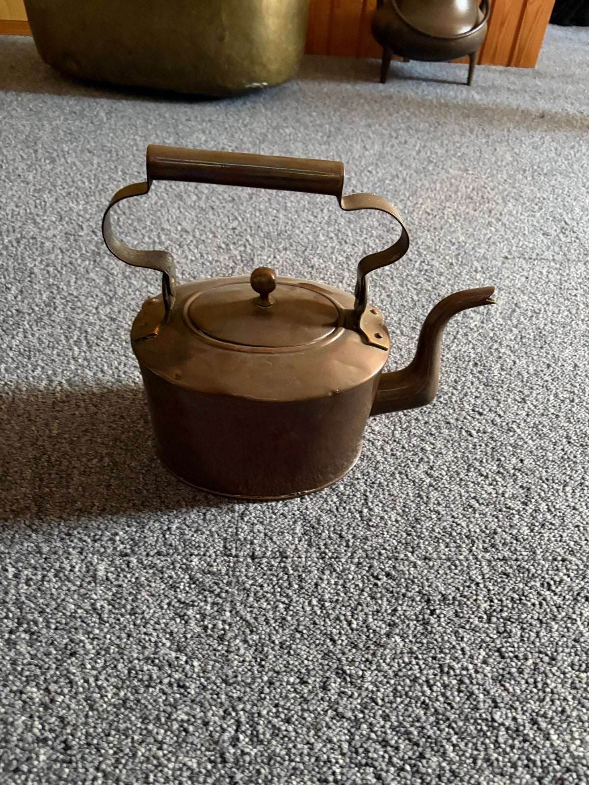 Antieke Koperen Theeketel - Vintage Waterketel, Ophalen of Verzenden, Koper