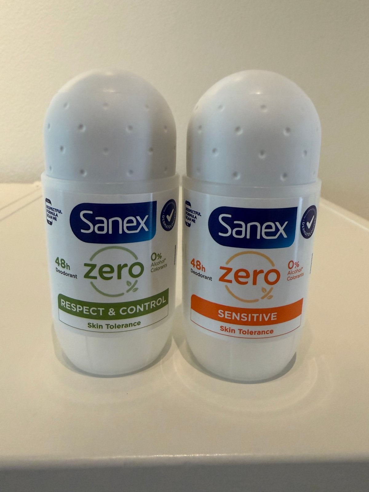 Sanex Zero% Deodorant (Respect & Control en Sensitive), Ophalen, Zo goed als nieuw, Deodorant of Bodyspray