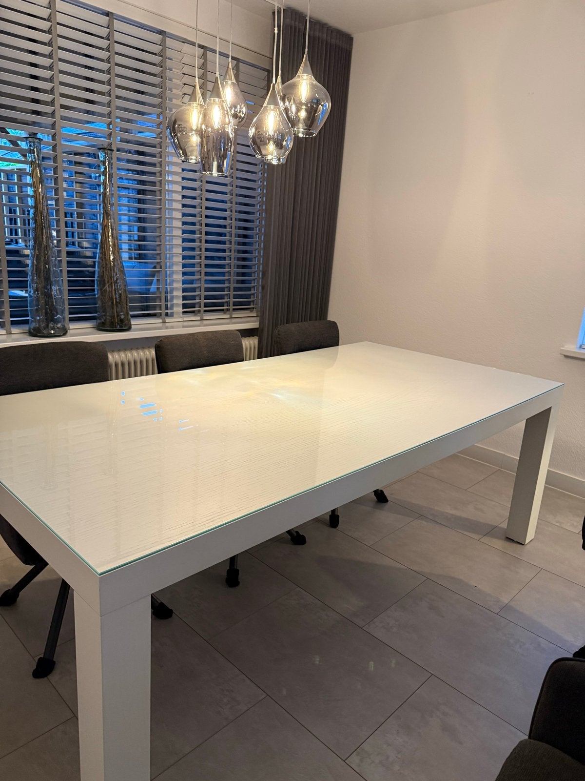 Complete set: Eettafel, salontafel en stoelen - Nieuwstaat, Ophalen, Nieuw, 50 tot 100 cm, Rechthoekig