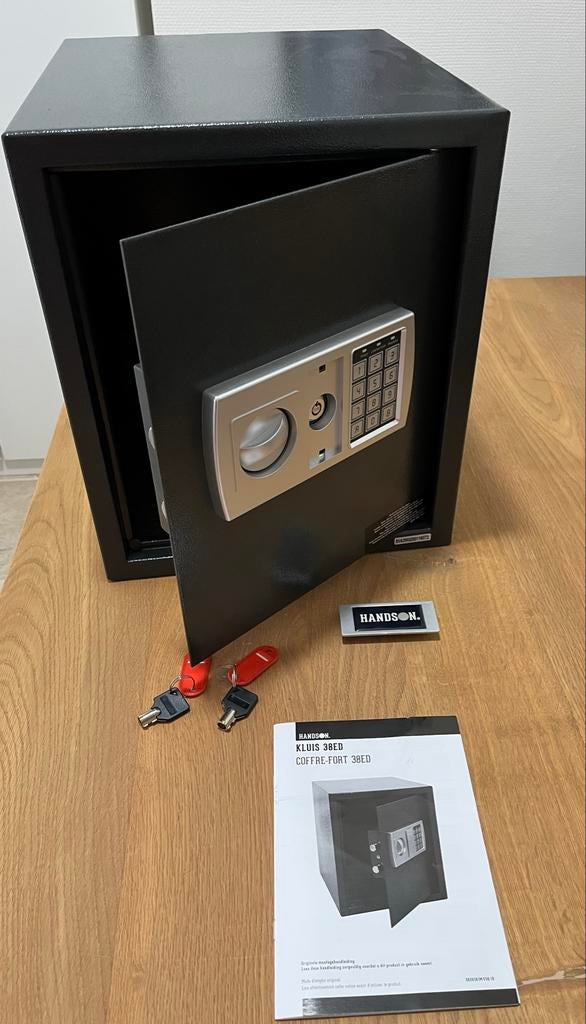 HandsOn Kluis 38ED - Compacte en veilige kluis, Huis en Inrichting, Brandblussers en Brandkasten, Ophalen, Zo goed als nieuw, Brandkast