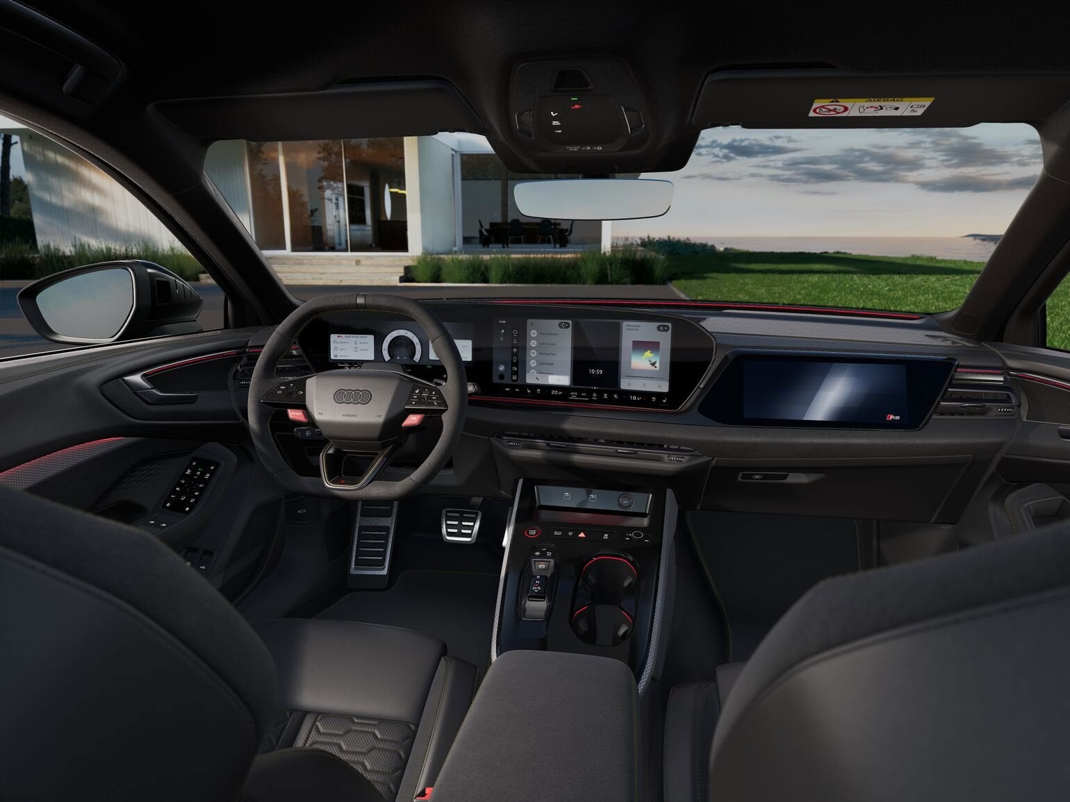 Audi RS5 Avant 2.9 TFSI Quattro 639PK|PANO|360|HuD|RS Sportu, Auto's, Automaat, Dealer onderhouden, RS5, Hybride Elektrisch/Benzine