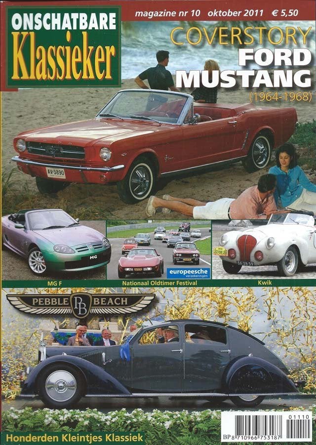 OK 10 2011 : Ford Mustang - Panhard 24 CT - MG MGF - Ferrari, Ophalen of Verzenden, Gelezen, Algemeen