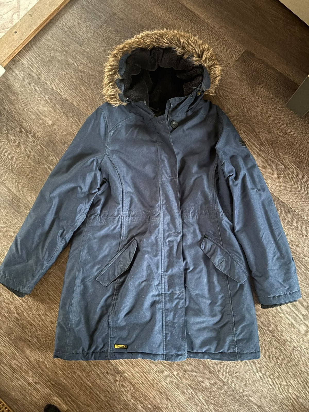 Regatta Great Outdoors winterjas met bontkraag, Blauw, Maat 42/44 (L), Regatta Great Outdoors, Ophalen of Verzenden