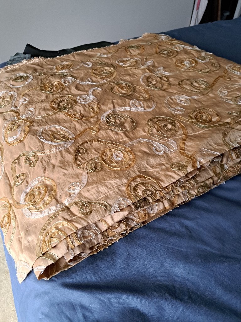 Mooie stof, 120 cm of meer, Beige, 200 cm of meer, Ophalen of Verzenden
