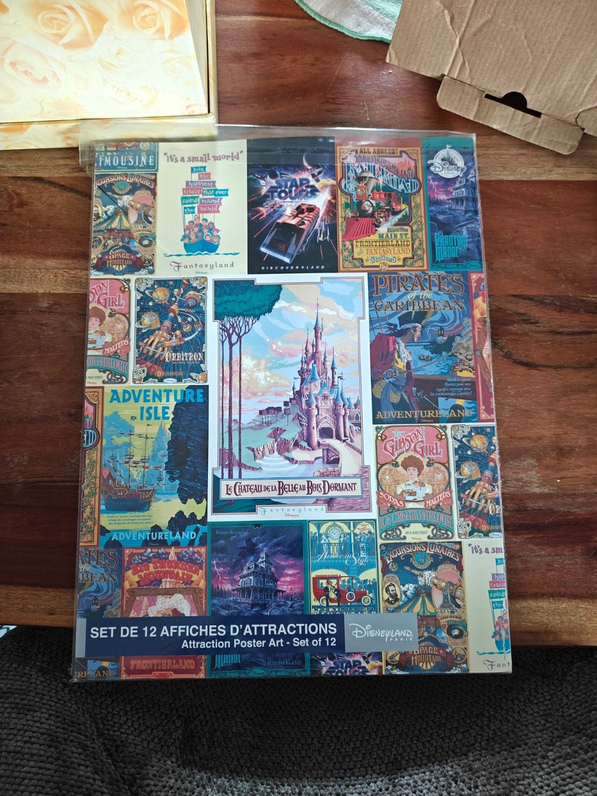 Disneyland Paris Attractie Posters A4 - Set van 12, Verzamelen, Ophalen, Rechthoekig Staand, A4 of kleiner, Nieuw