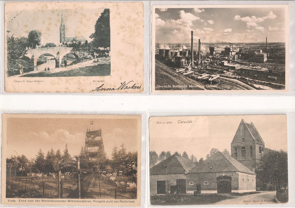 520 gave kaarten zie scans, Verzamelen, Verzenden, 1920 tot 1940, Gelopen, Noord-Holland