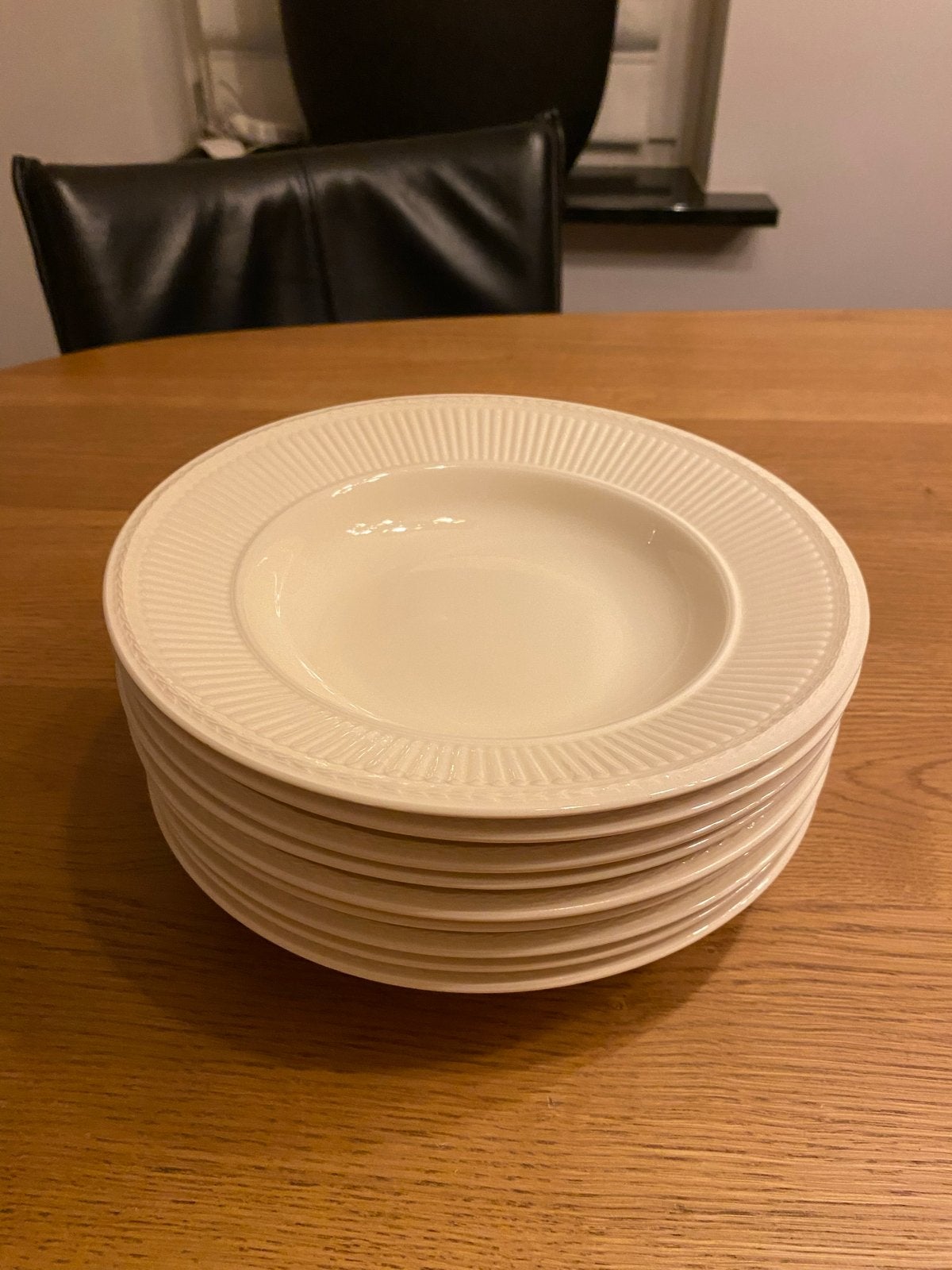 9x Wedgwood Edme soepborden, 23 cm, Ophalen, Zo goed als nieuw, Bord(en), Wedgwood