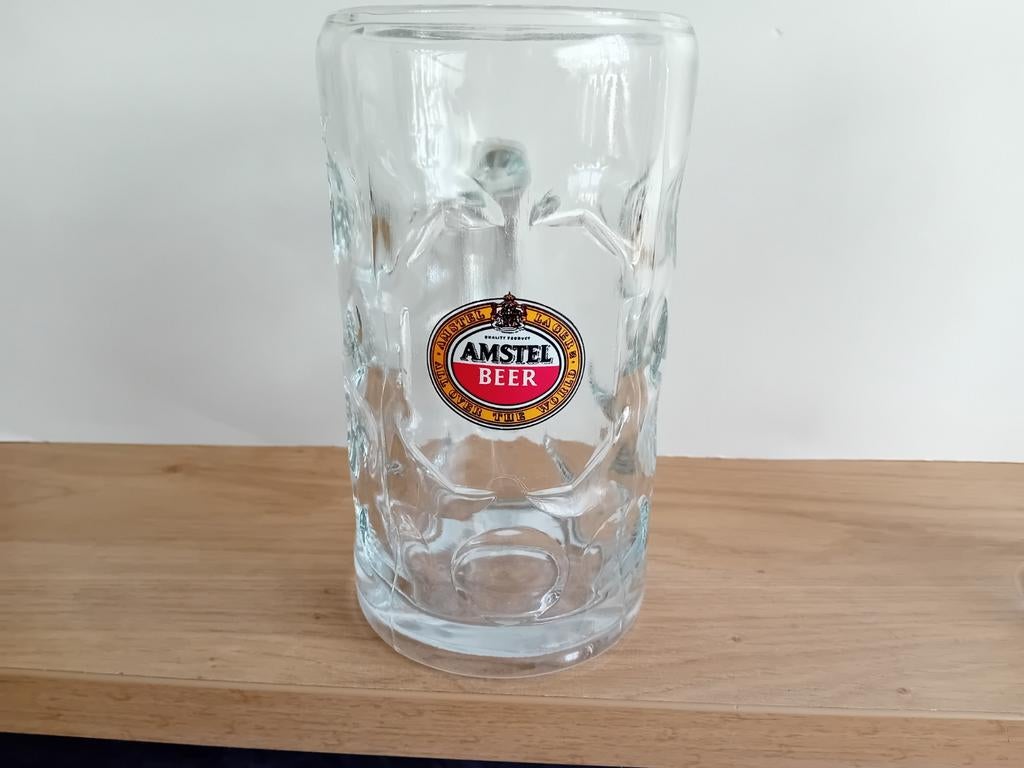 Amstel Beer liter pul, Ophalen of Verzenden, Zo goed als nieuw, Pul(len), Amstel