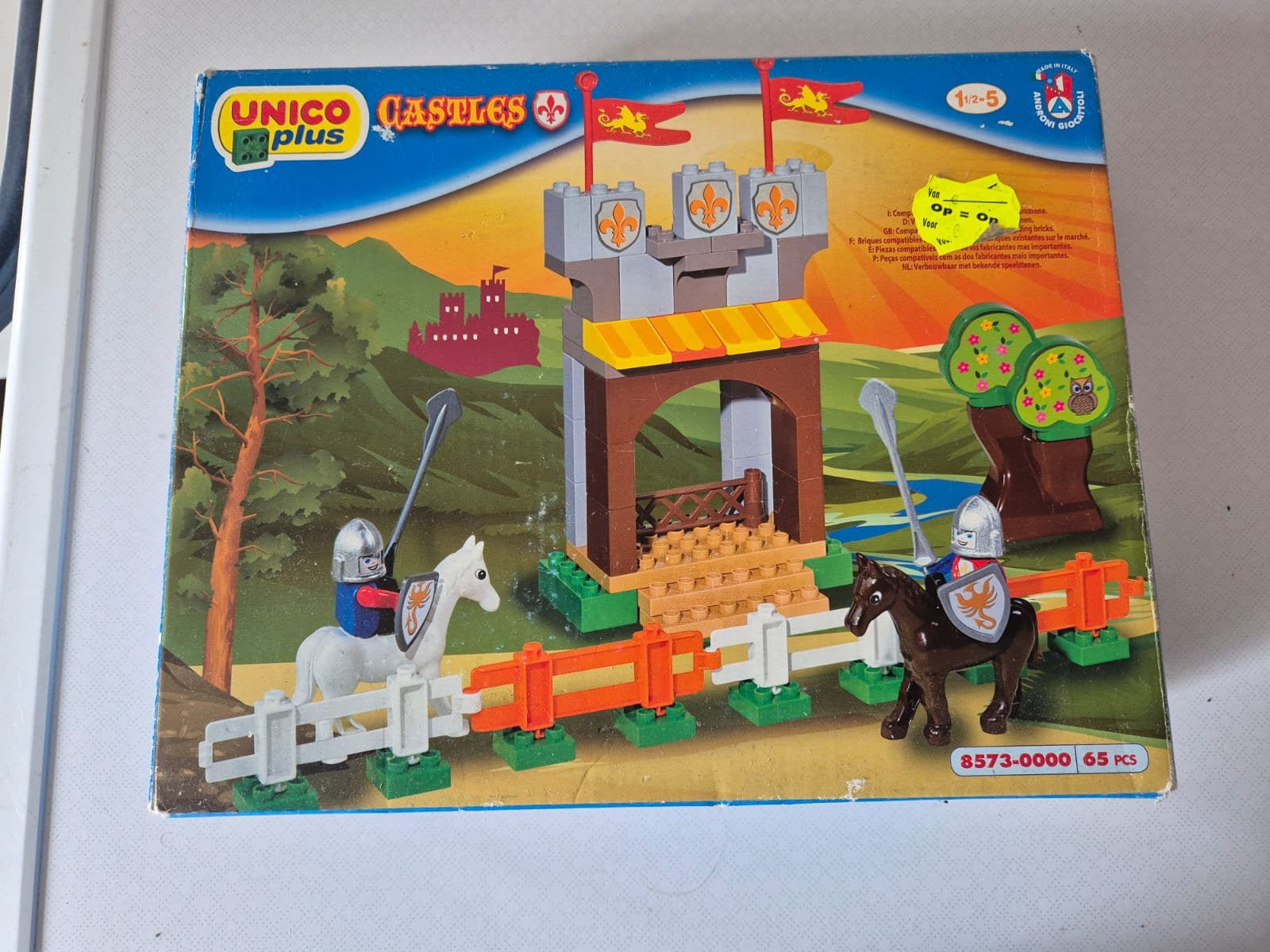 Unico plus kasteel, Ophalen of Verzenden, 10 tot 50 stukjes, Zo goed als nieuw, 2 tot 4 jaar