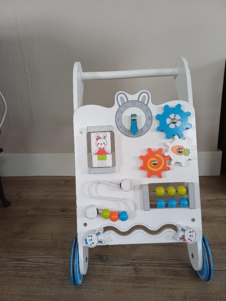 Houten babywalker, Ophalen, Gebruikt, Overige typen, Met wieltjes