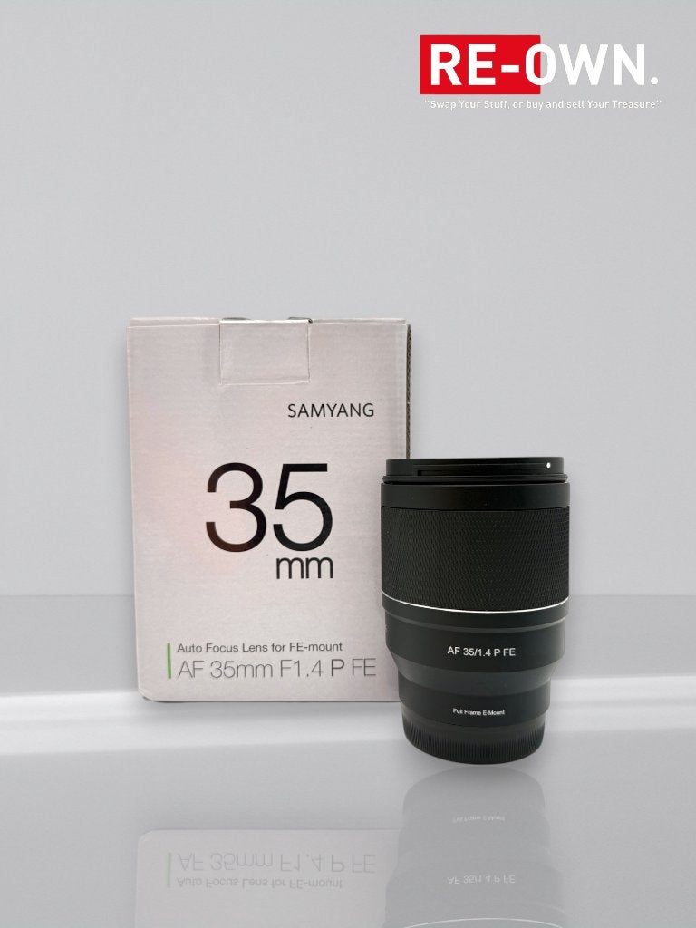 Samyang AF 35mm f/1.4 P Sony FE mount (nieuwstaat + bon), Audio, Tv en Foto, Fotografie | Lenzen en Objectieven, Sony E-mount
