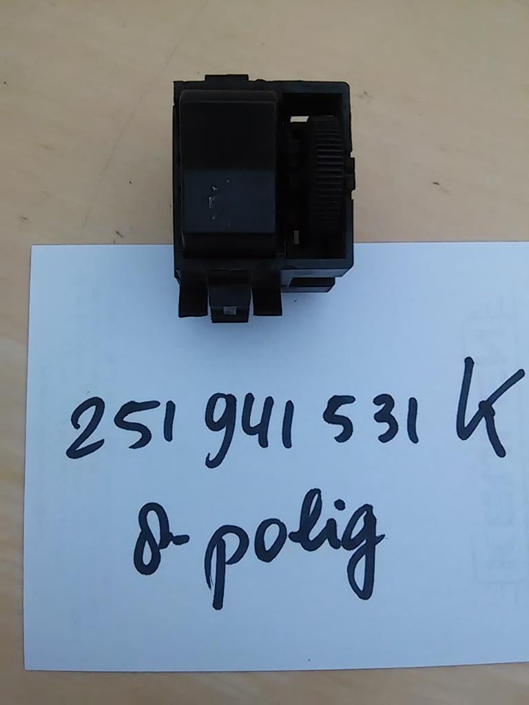 VW T3 Lichtschakelaars met dimmer, 251941531K.251941531M, Ophalen of Verzenden, Volkswagen