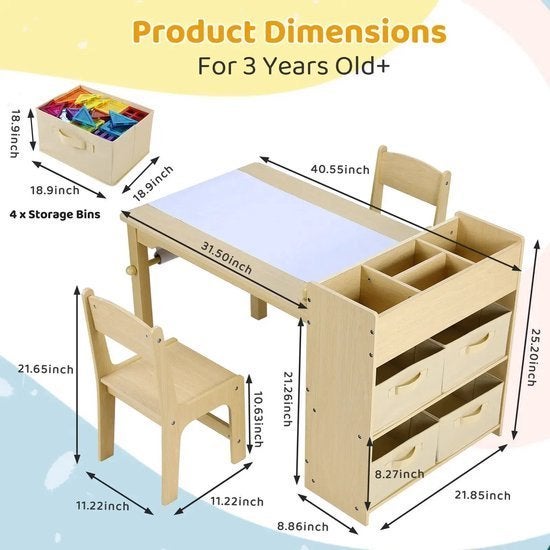 Kindertafel – Creatief Meubel – Speeltafel – Tekentafel, Corvance B.V., Verzenden, Nieuw, Corvancebol@gmail.com