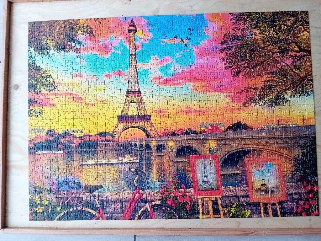 Puzzel Parijs 1000 stuks Ravensburger, Ophalen of Verzenden, 500 t/m 1500 stukjes, Zo goed als nieuw, Legpuzzel