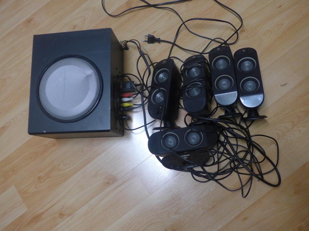 Logitech X 530 5.1 Speakersysteem, Computers en Software, Pc speakers, Ophalen of Verzenden, Gebruikt, Audiokanaal 5.1, Logitech G